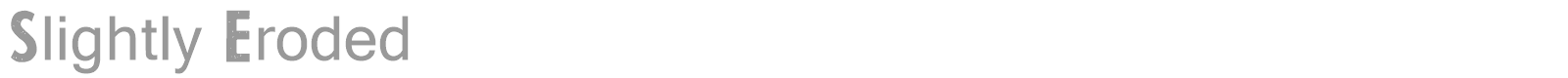 Slightly Eroded font preview
